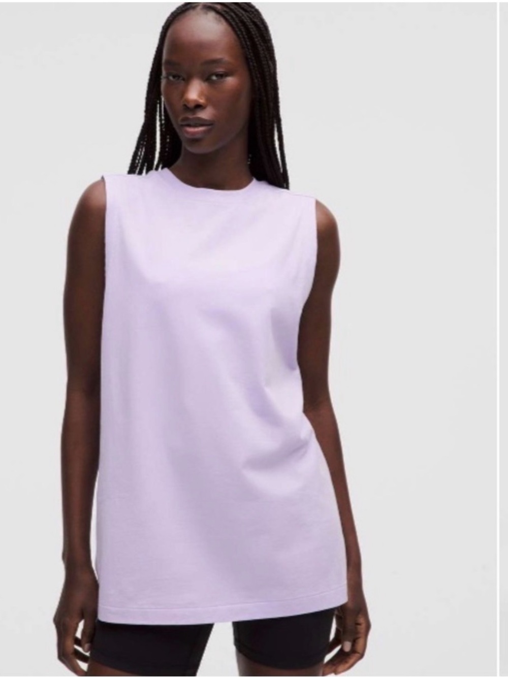 lululemon Light Lavender Frost Sleeveless All Yours Athletic Tank